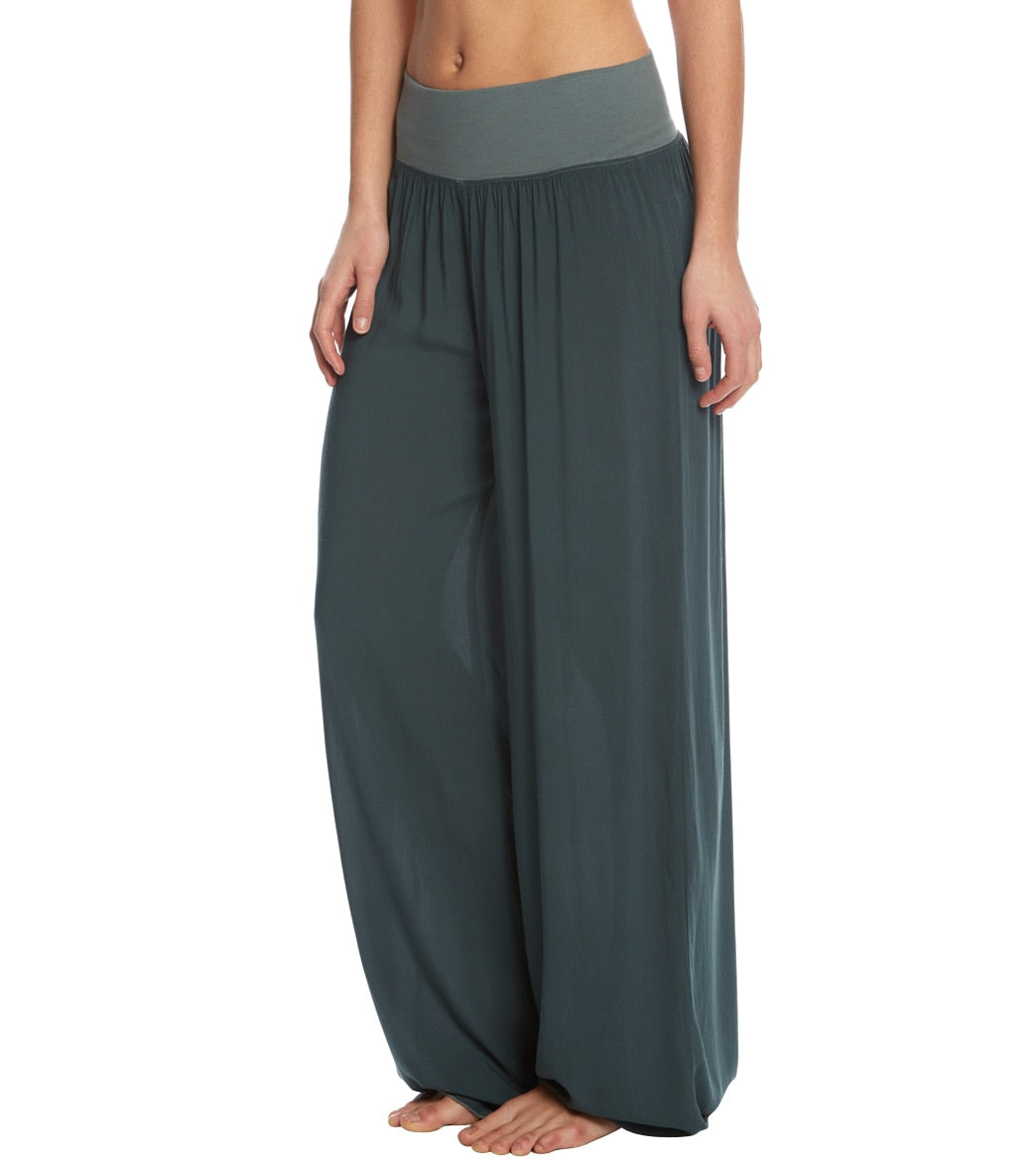 Hard Tail Flat Waist Wide Leg Yoga Pants