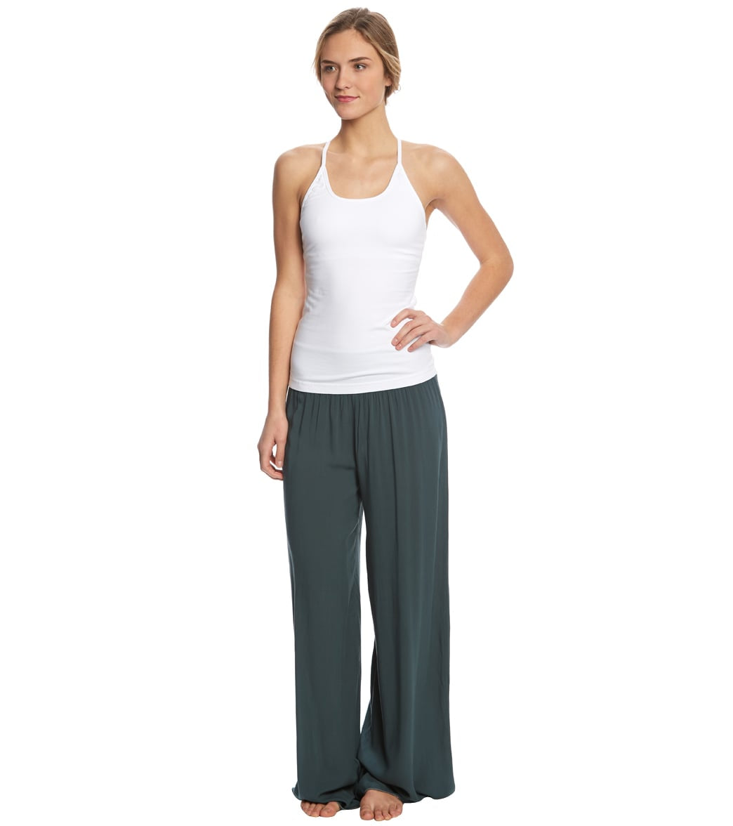 Hard Tail Flat Waist Wide Leg Yoga Pants