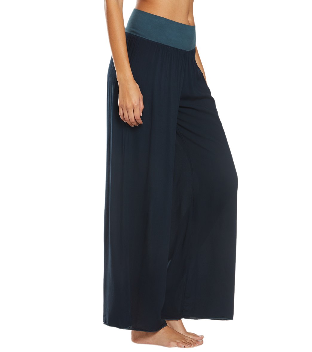 Hard Tail Flat Waist Wide Leg Yoga Pants