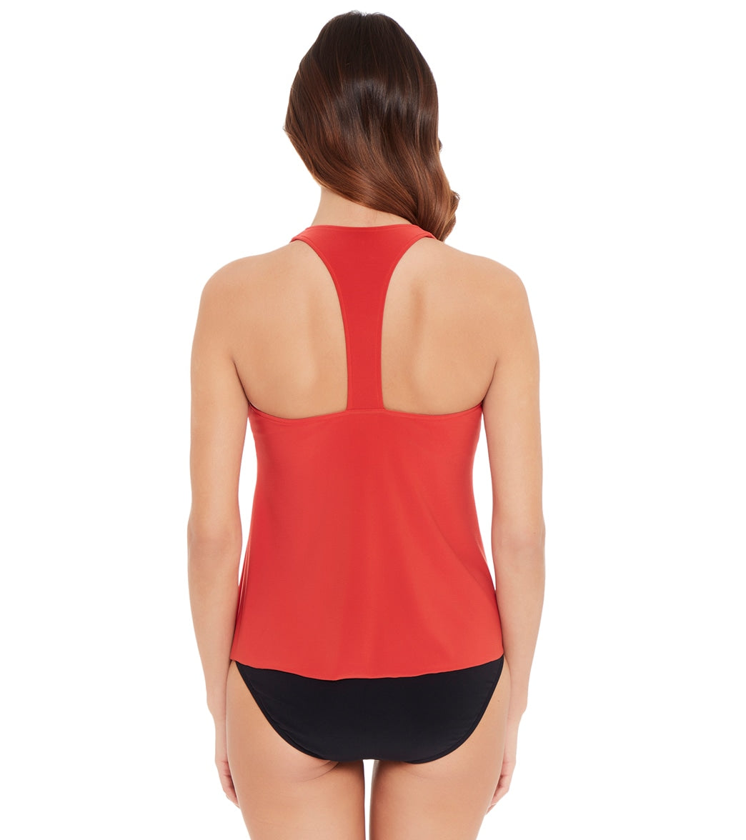 Magicsuit by Miraclesuit Solid Taylor Underwire Racerback Tankini Top