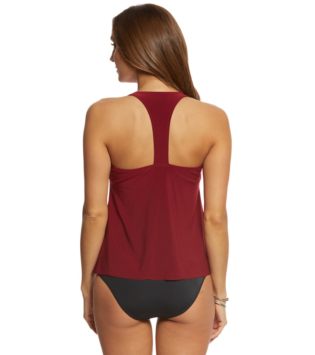 Magicsuit by Miraclesuit Solid Taylor Underwire Racerback Tankini Top