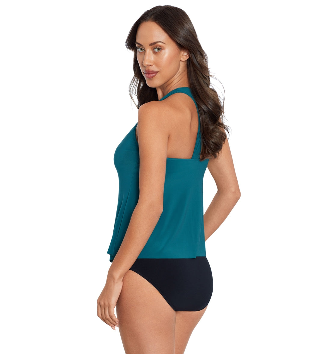 Magicsuit by Miraclesuit Solid Taylor Underwire Racerback Tankini Top