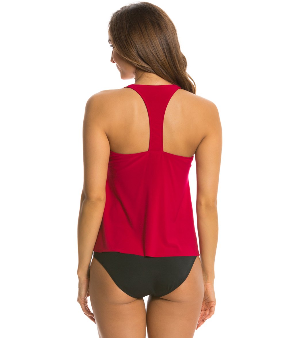 Magicsuit by Miraclesuit Solid Taylor Underwire Racerback Tankini Top