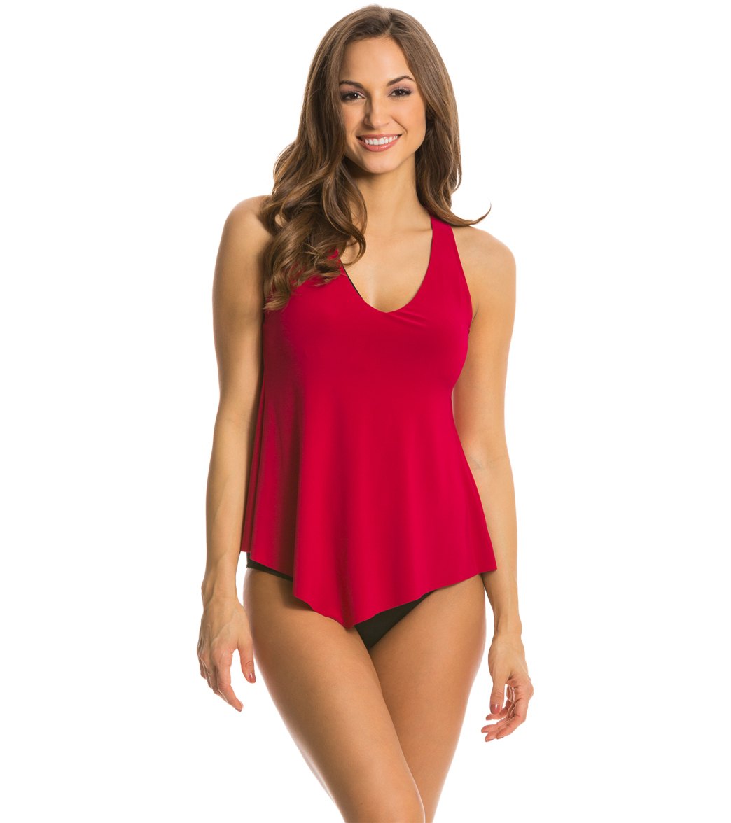 Magicsuit by Miraclesuit Solid Taylor Underwire Racerback Tankini Top