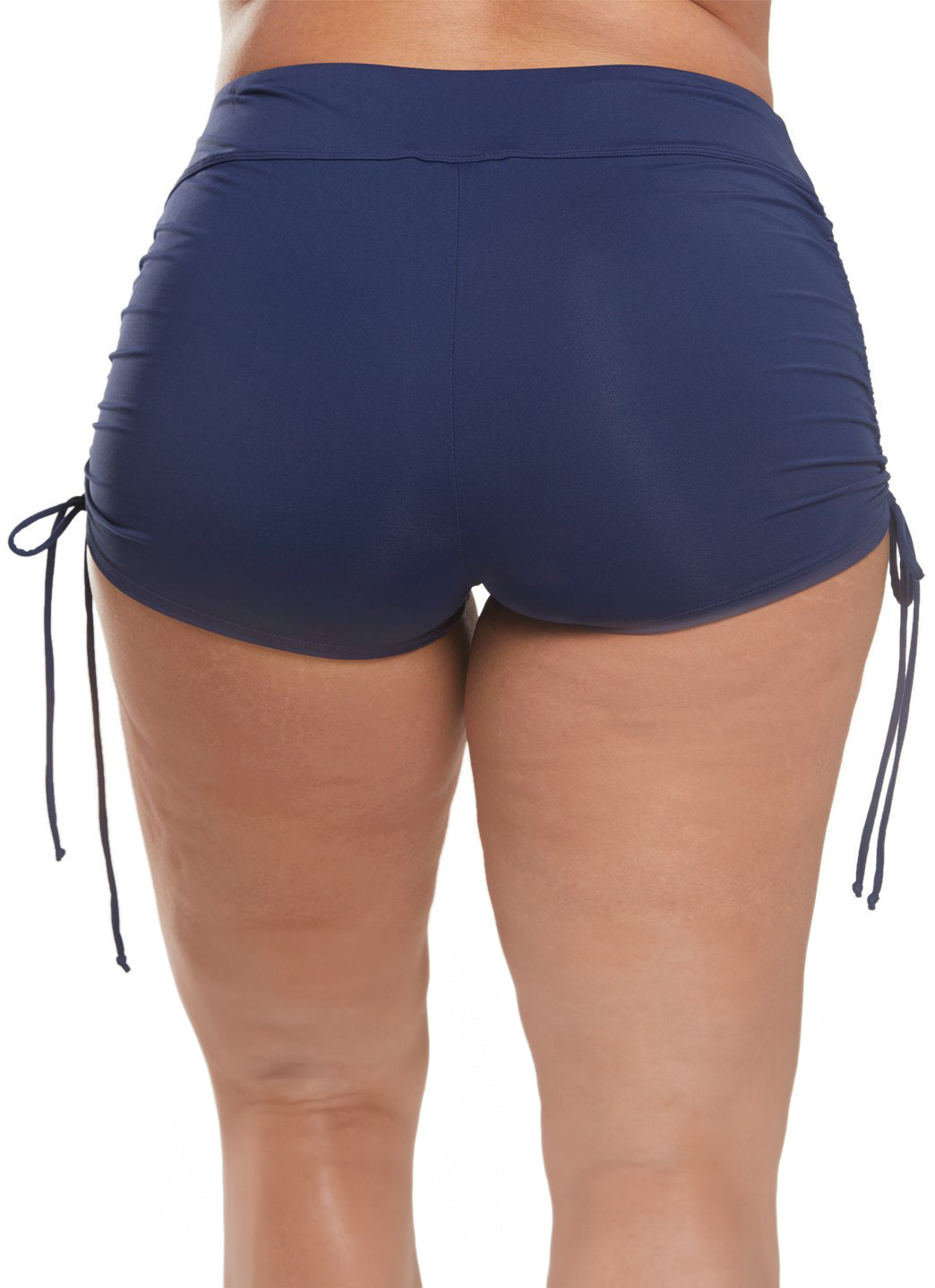 Beach House Plus Size Solid Blake Adjustable Side Tie Swim Short