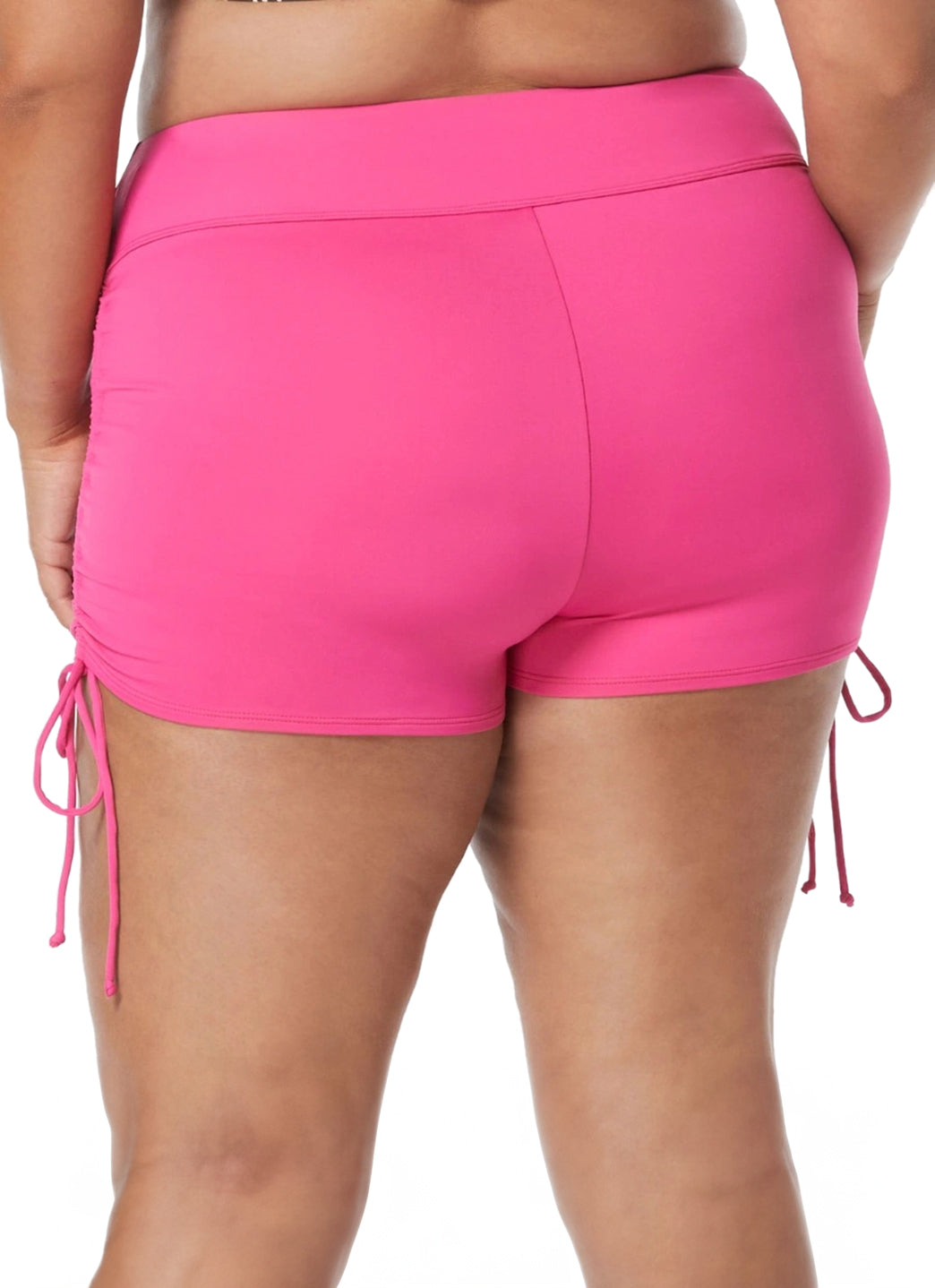 Beach House Plus Size Solid Blake Adjustable Side Tie Swim Short