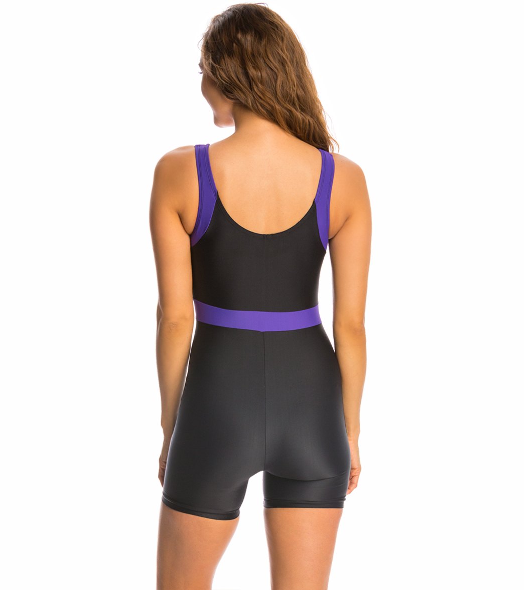 Sporti Unitard Colorblock One Piece Swimsuit