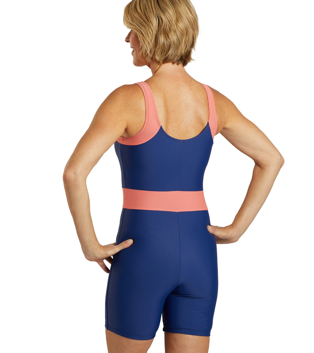 Sporti Unitard Colorblock One Piece Swimsuit