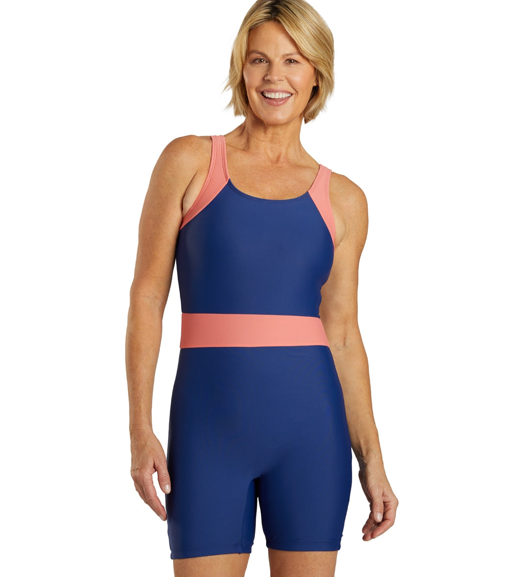 Sporti Unitard Colorblock One Piece Swimsuit