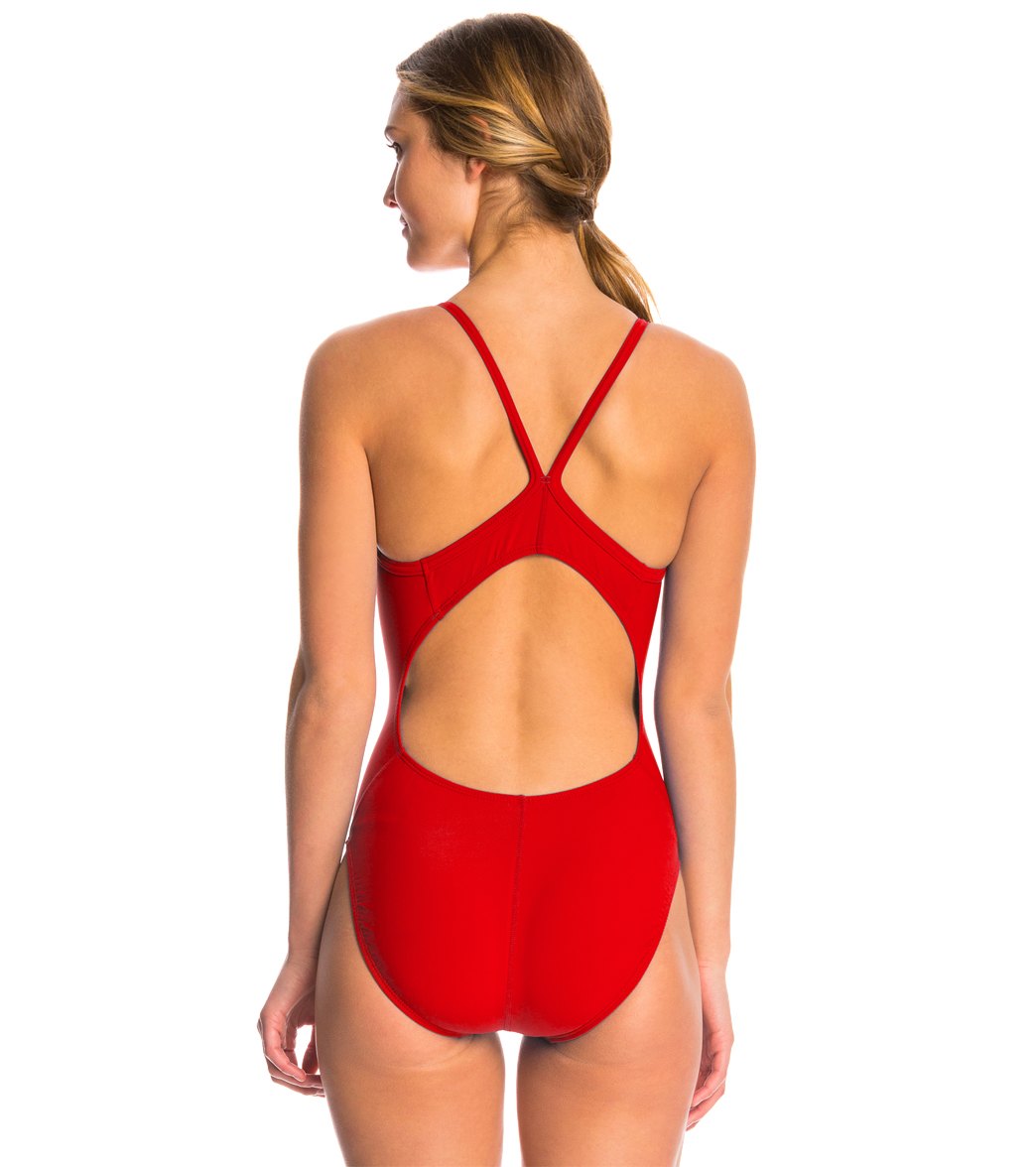 Dolfin Lifeguard V-2 Back One Piece Swimsuit