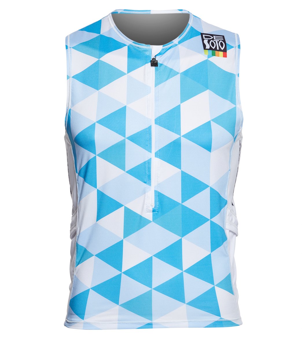 DeSoto Men's Skin Cooler Half Zip Tri Top