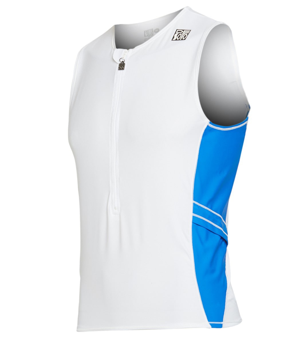 DeSoto Men's Skin Cooler Half Zip Tri Top
