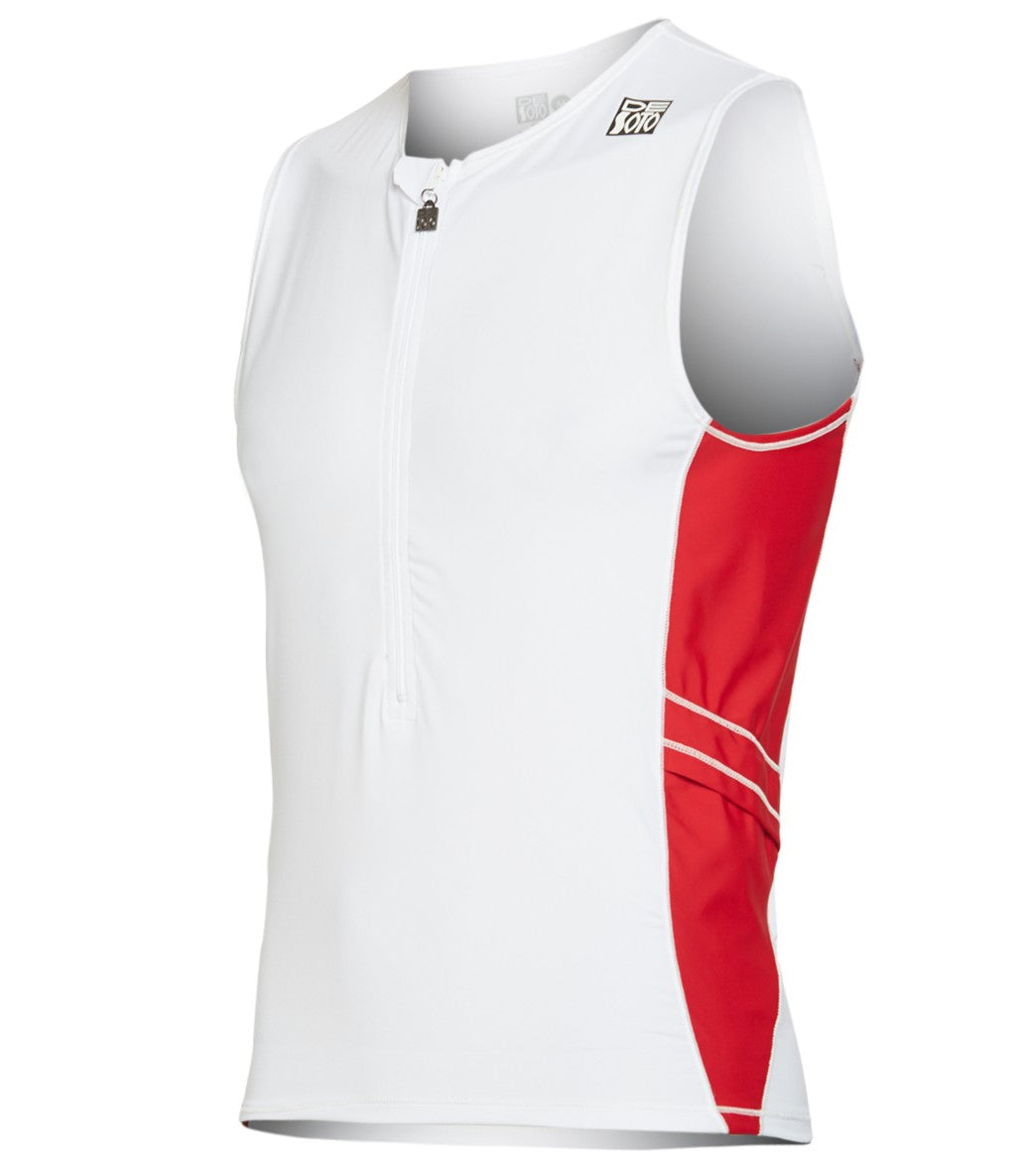 DeSoto Men's Skin Cooler Half Zip Tri Top