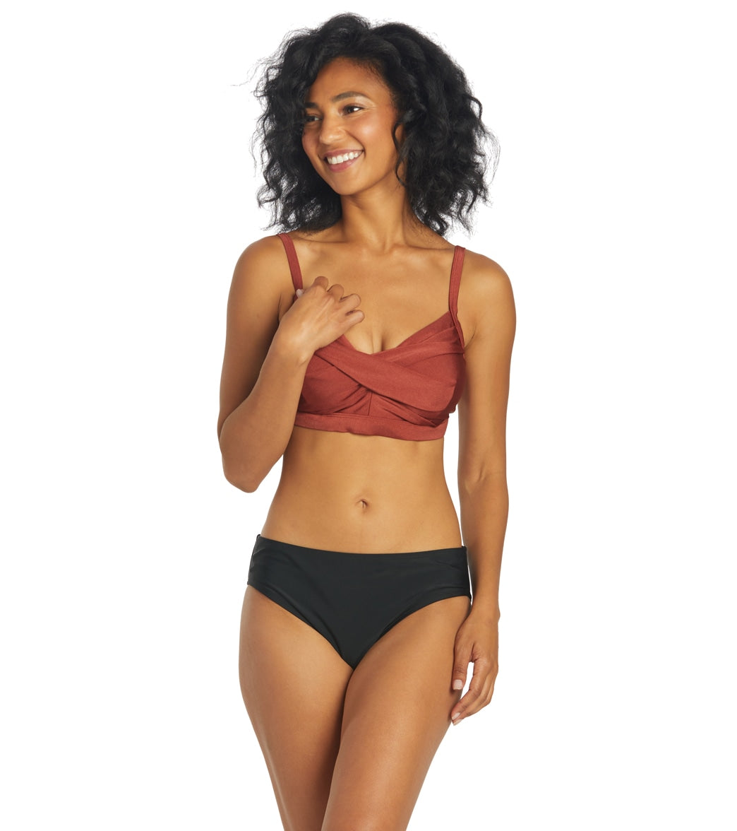 ClubSwim Solid Full Coverage Swim Brief Bottom