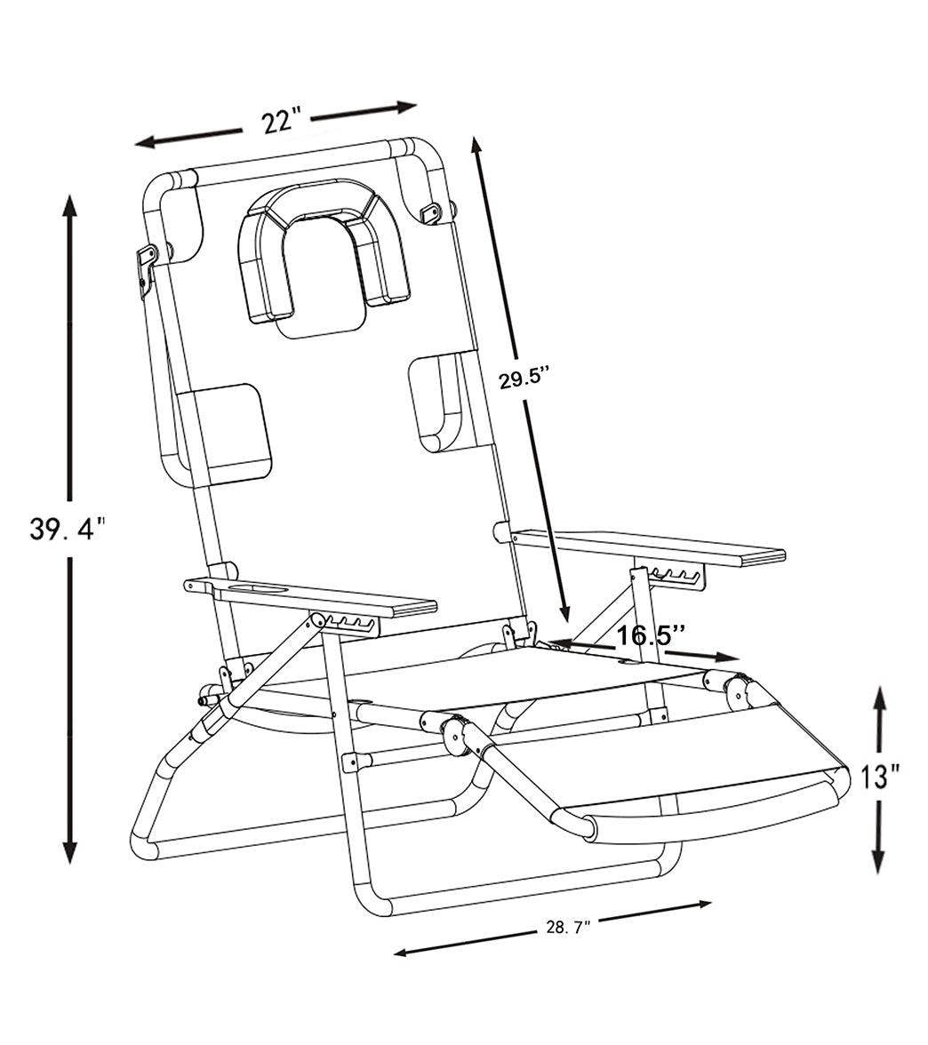 Ostrich Deluxe 3 N 1 Beach Chair