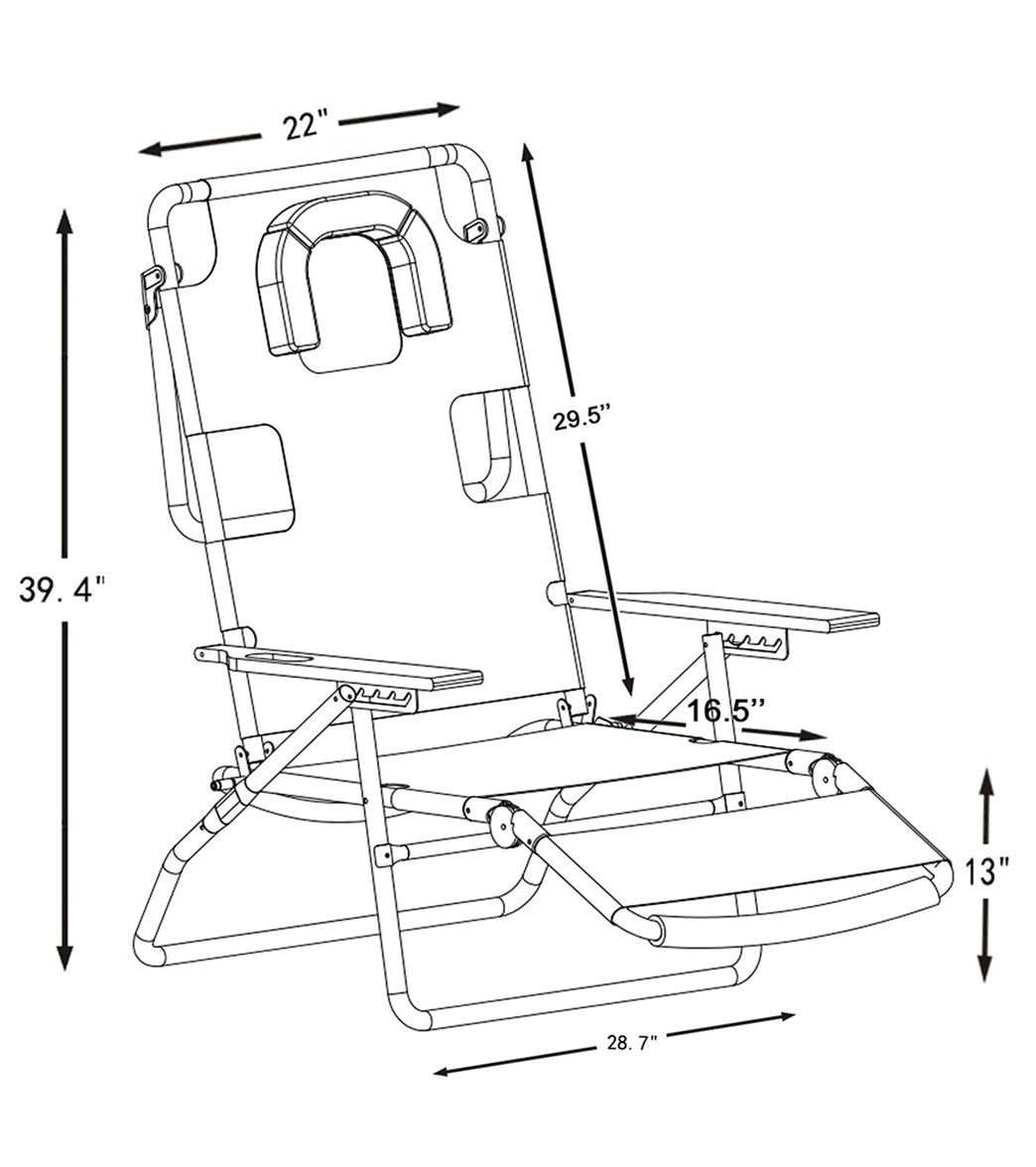 Ostrich Deluxe 3 N 1 Beach Chair