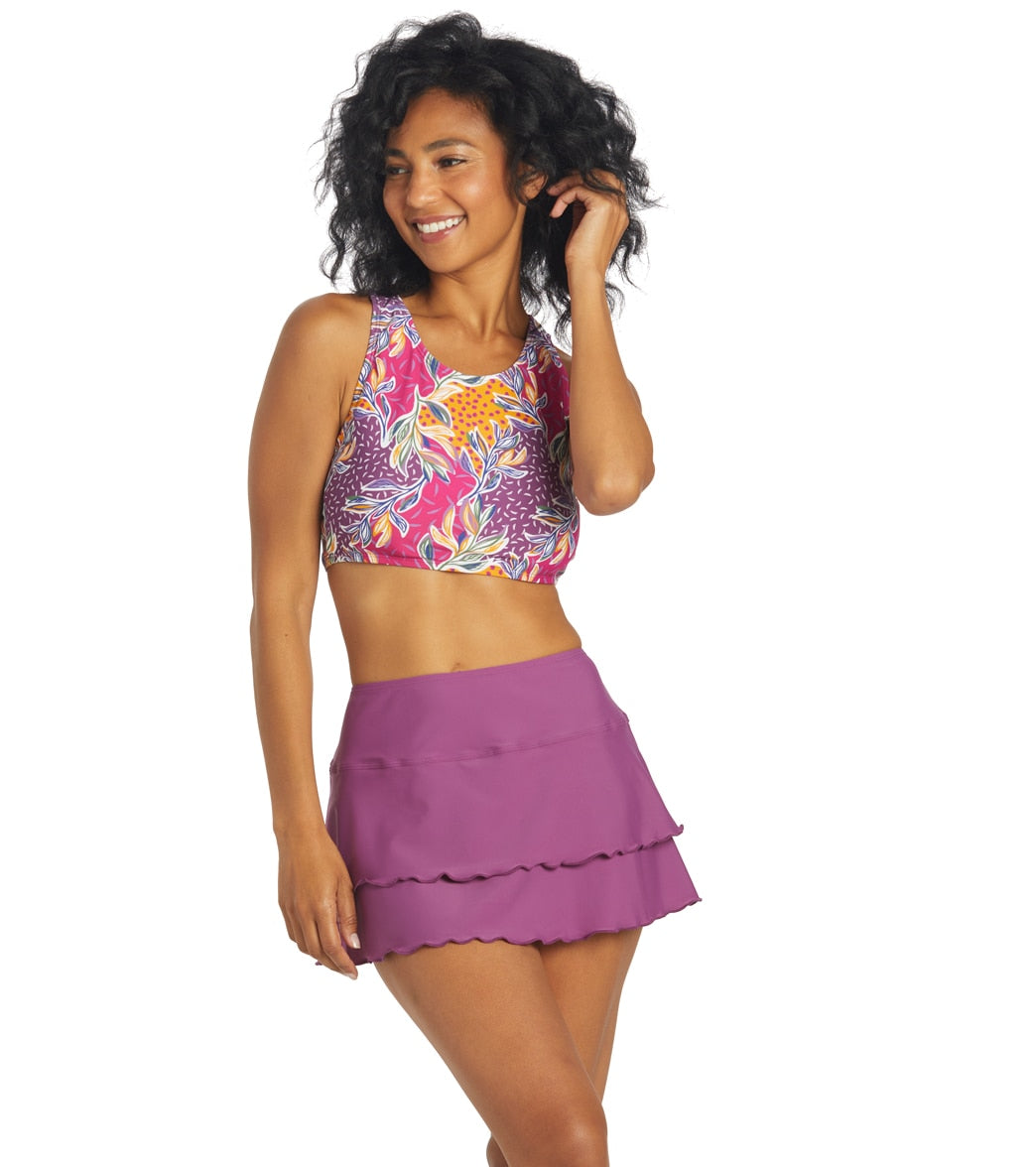 Sporti Solid Cover Up Swim Skirt