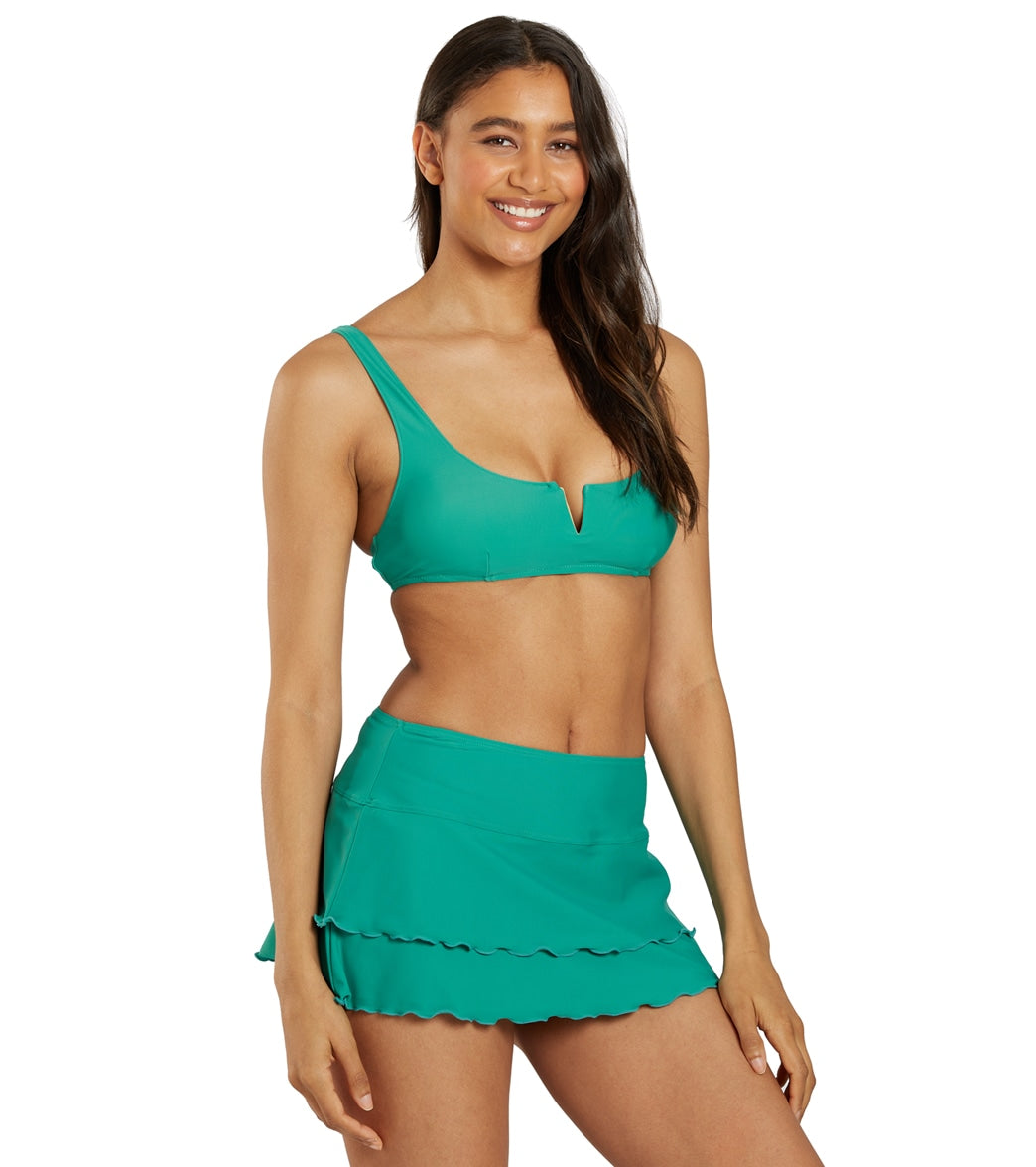 Sporti Solid Cover Up Swim Skirt