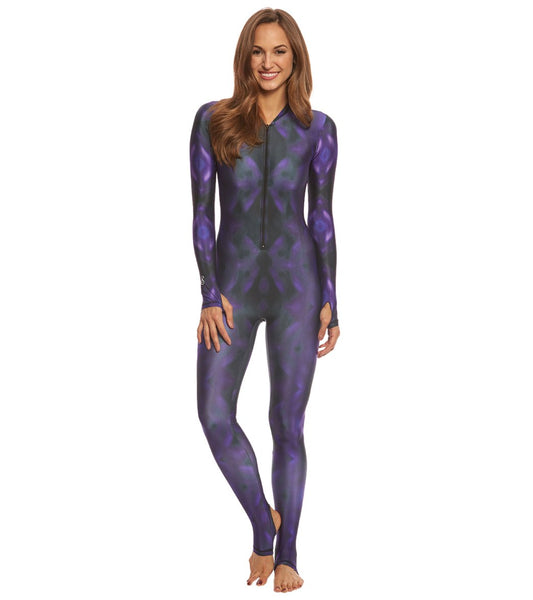 SlipIns Plum Gorgeous Zippered Unitard