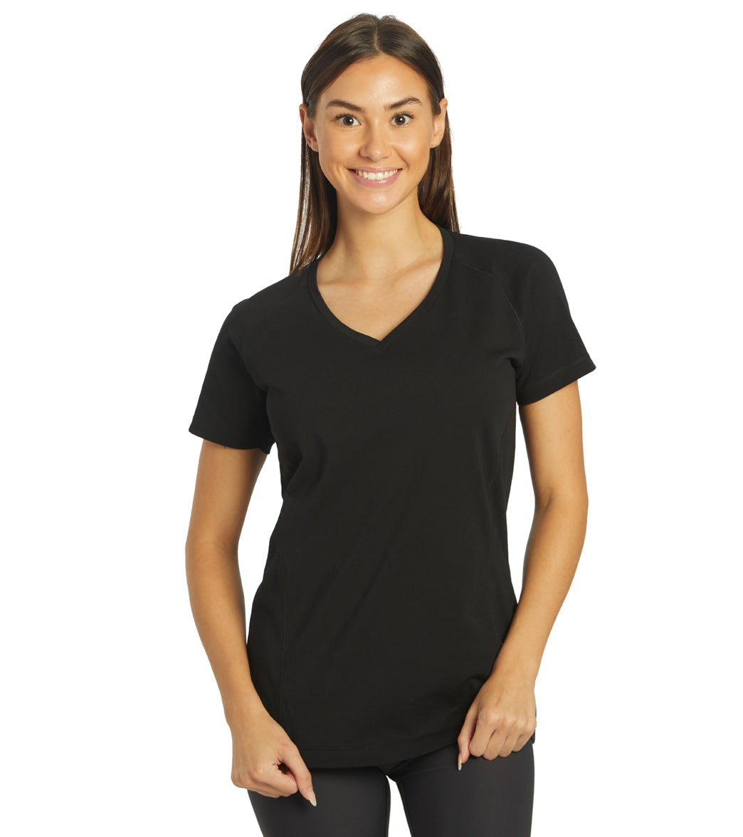 Arena Women's Team Line Short Sleeve V Neck T Shirt