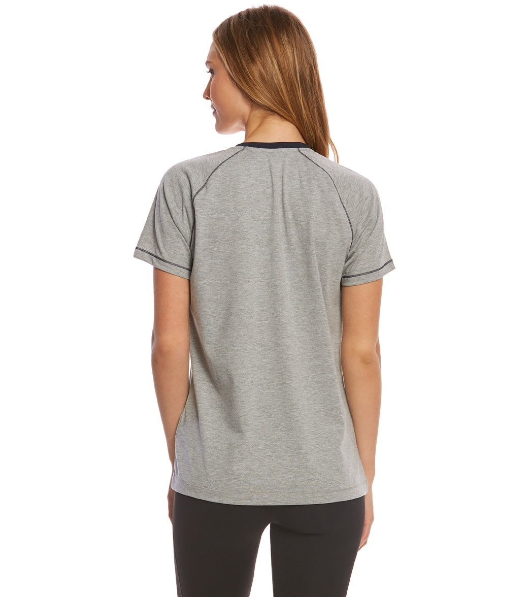 Arena Women's Team Line Short Sleeve V Neck T Shirt