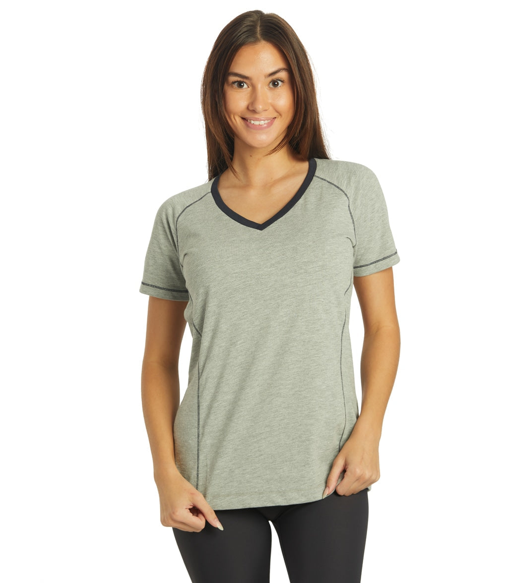 Arena Women's Team Line Short Sleeve V Neck T Shirt