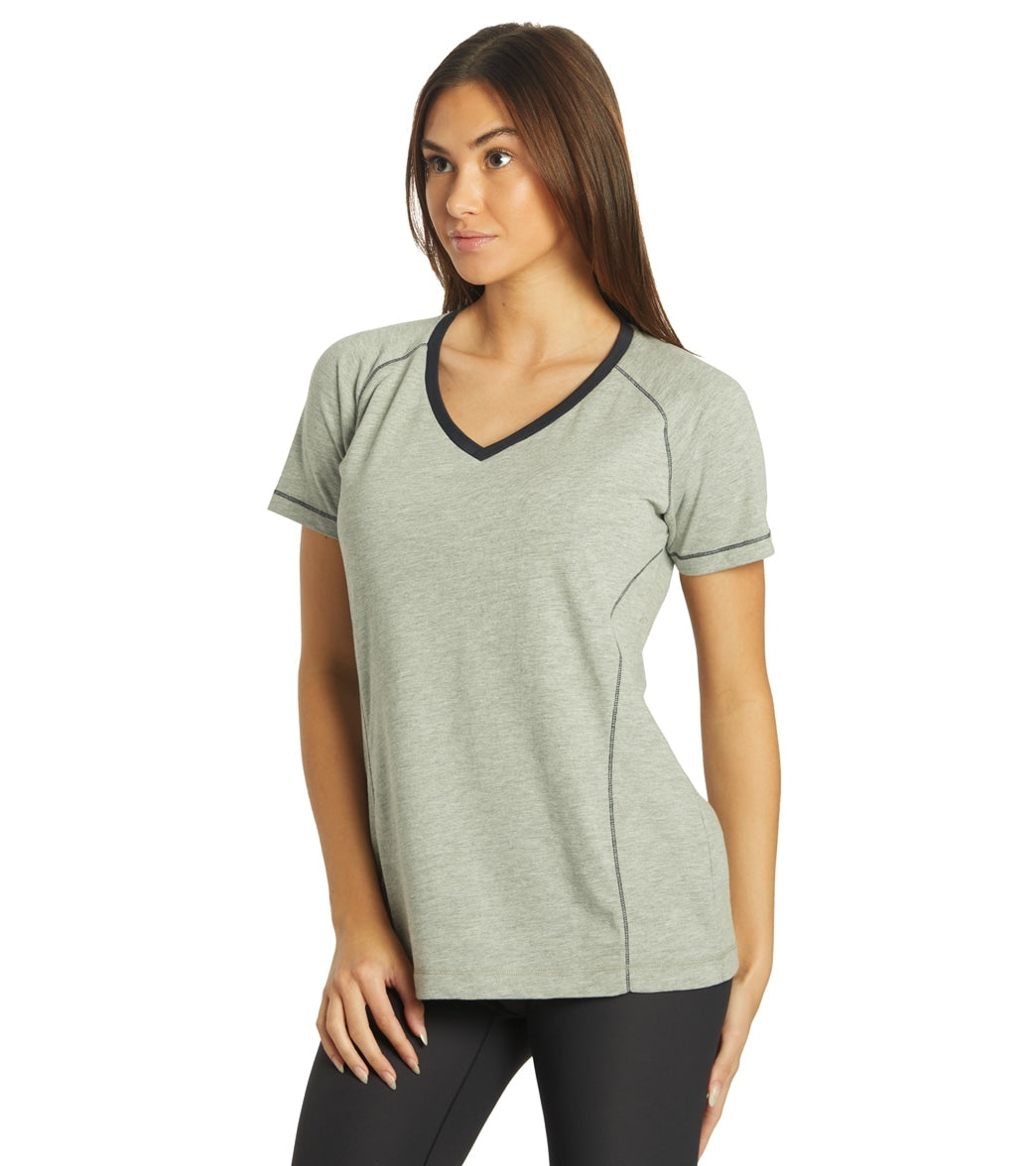 Arena Women's Team Line Short Sleeve V Neck T Shirt