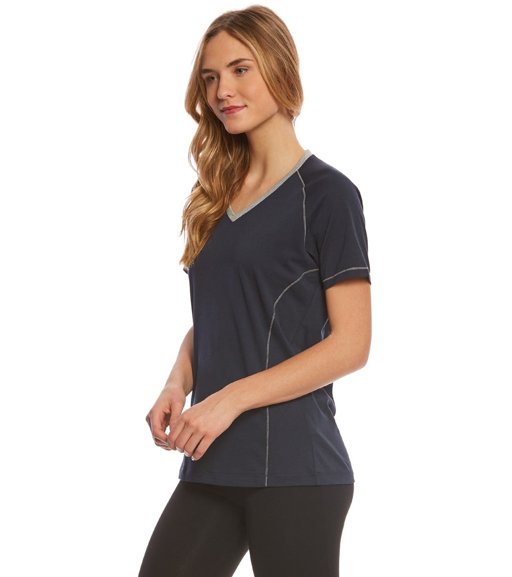 Arena Women's Team Line Short Sleeve V Neck T Shirt