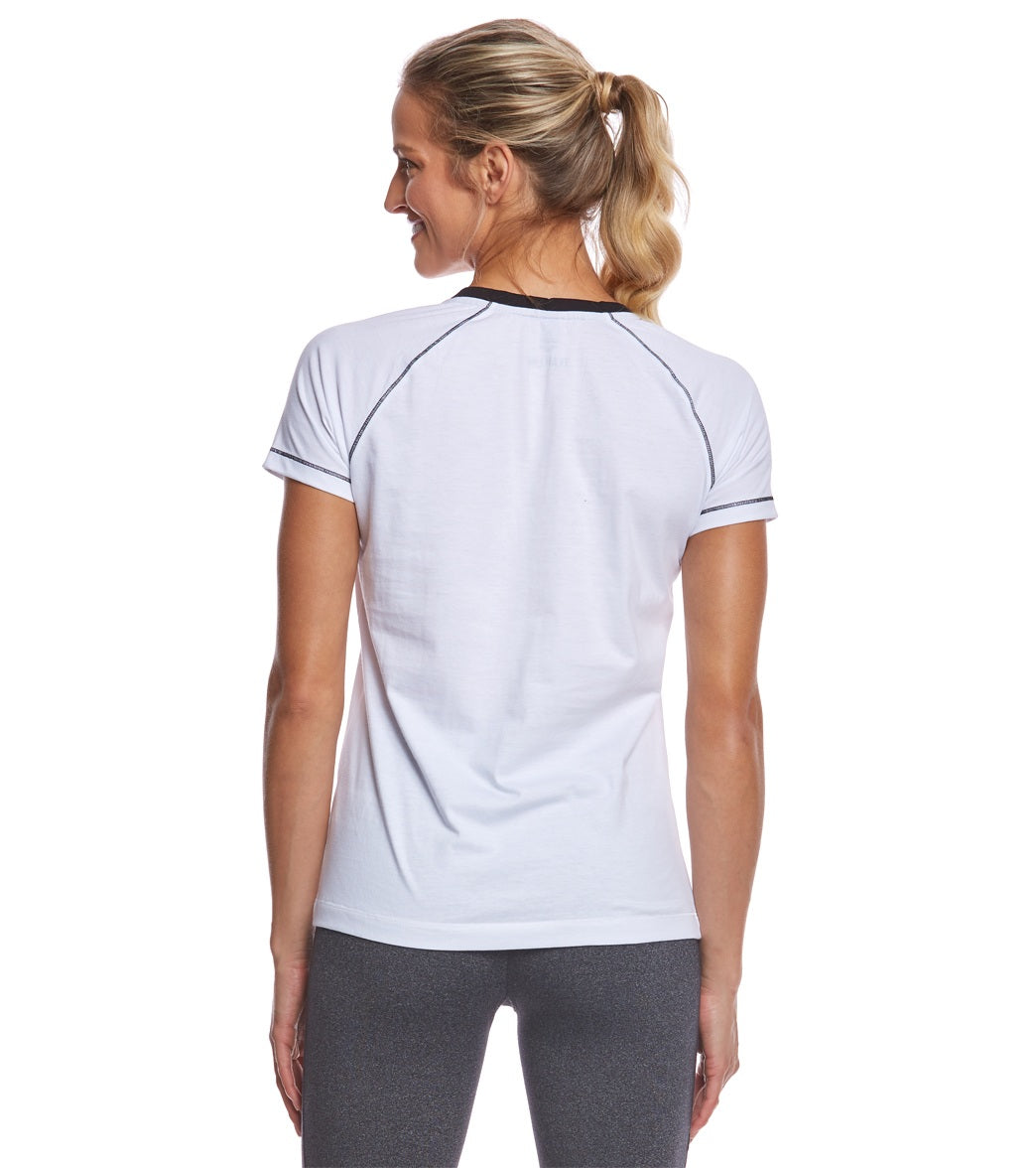 Arena Women's Team Line Short Sleeve V Neck T Shirt