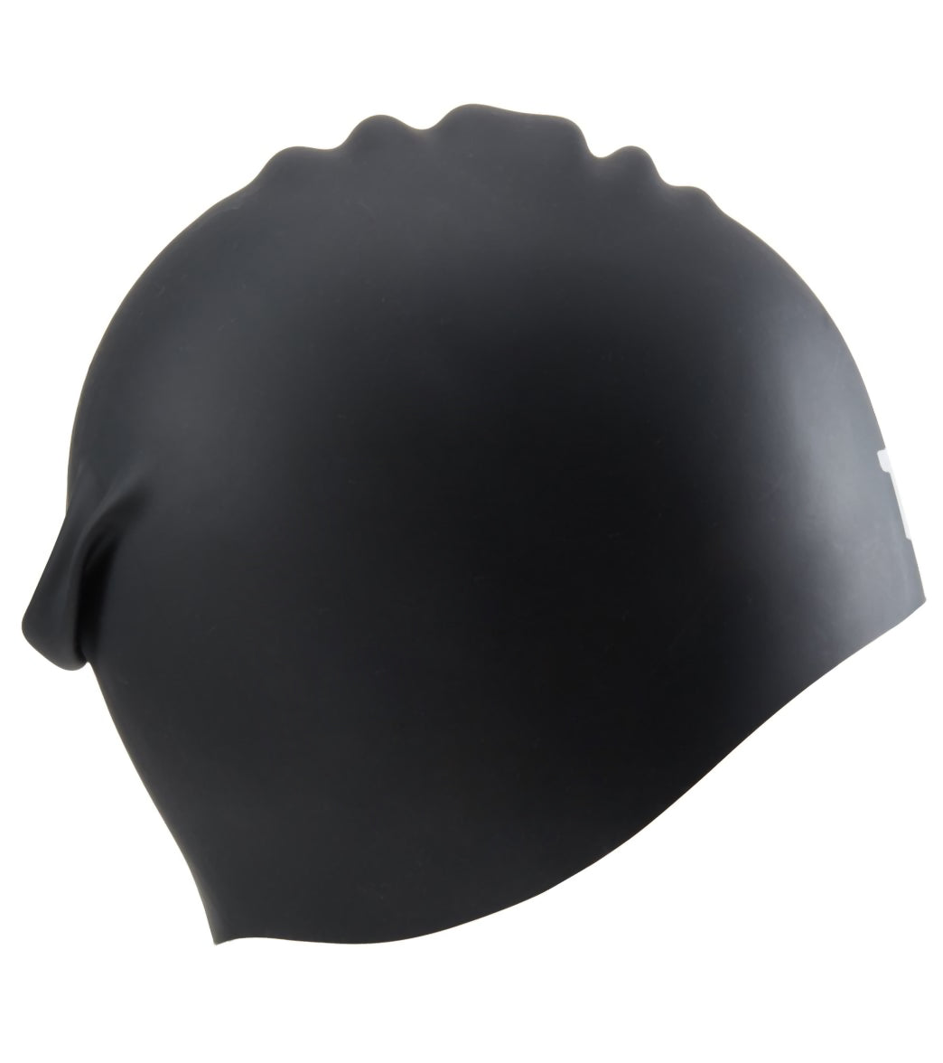 TYR Junior Long Hair Wrinkle Free Silicone Swim Cap