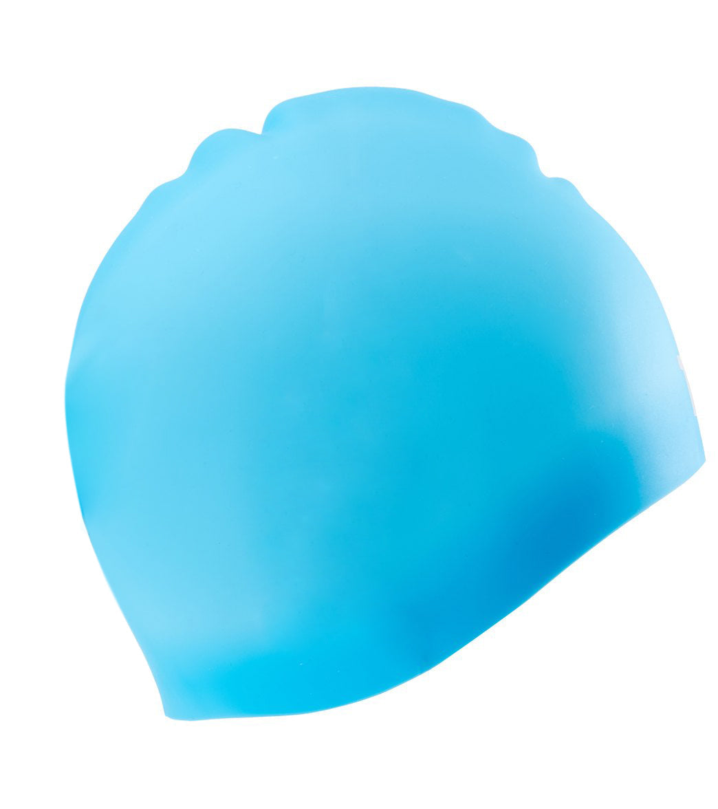 TYR Junior Long Hair Wrinkle Free Silicone Swim Cap