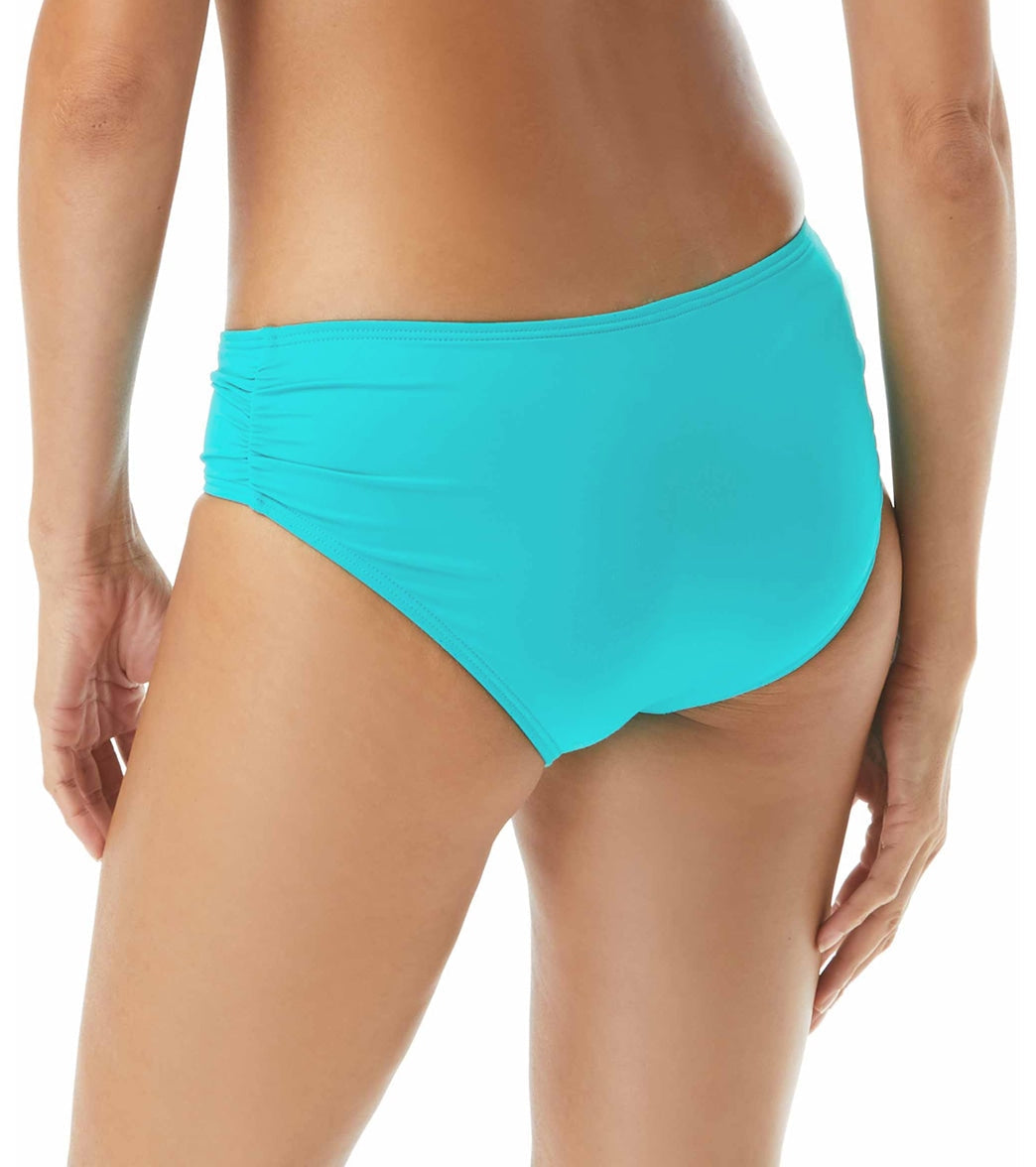 Coco Reef Classic Solid Side Shirred Bikini Bottom