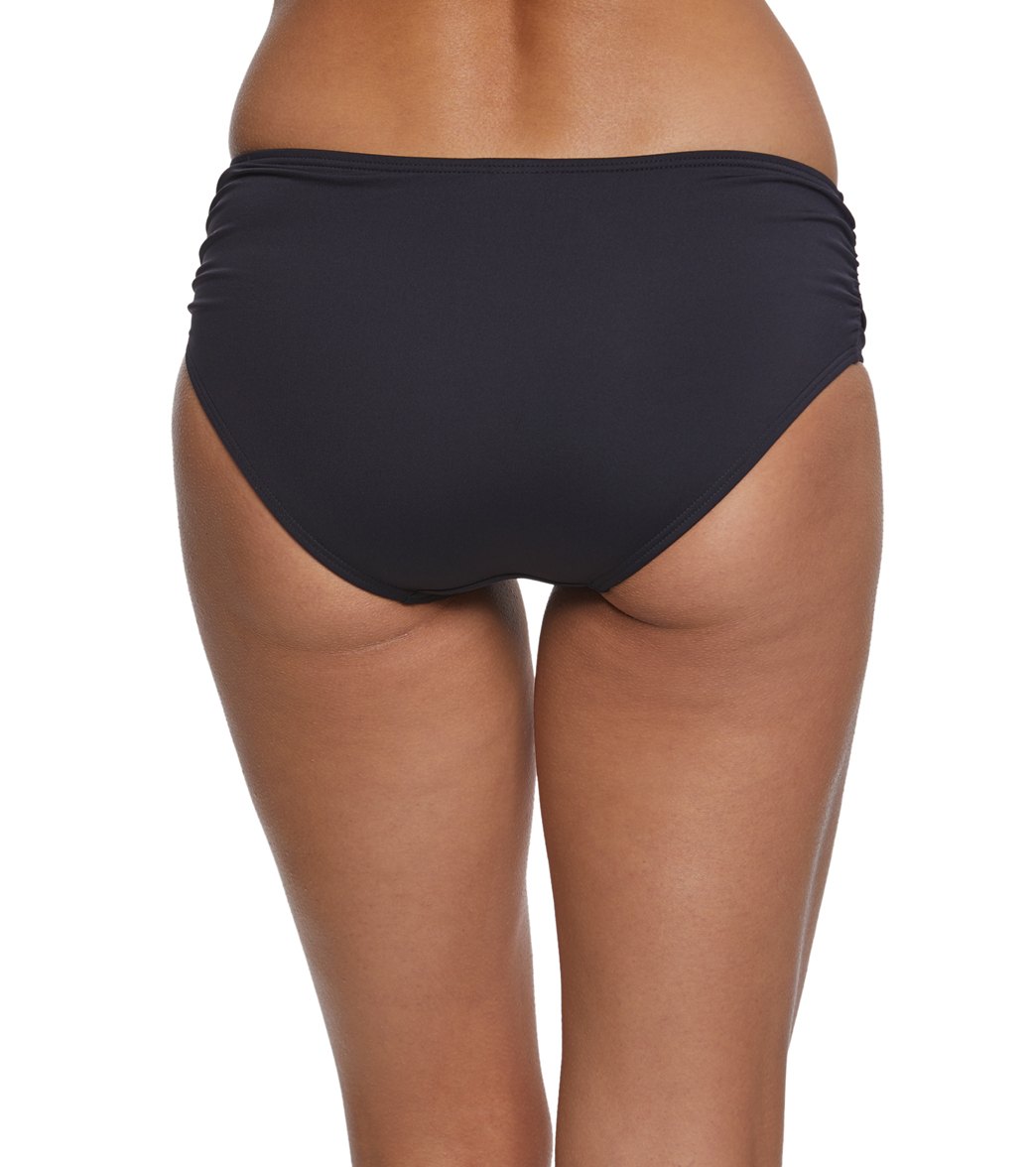 Coco Reef Classic Solid Side Shirred Bikini Bottom
