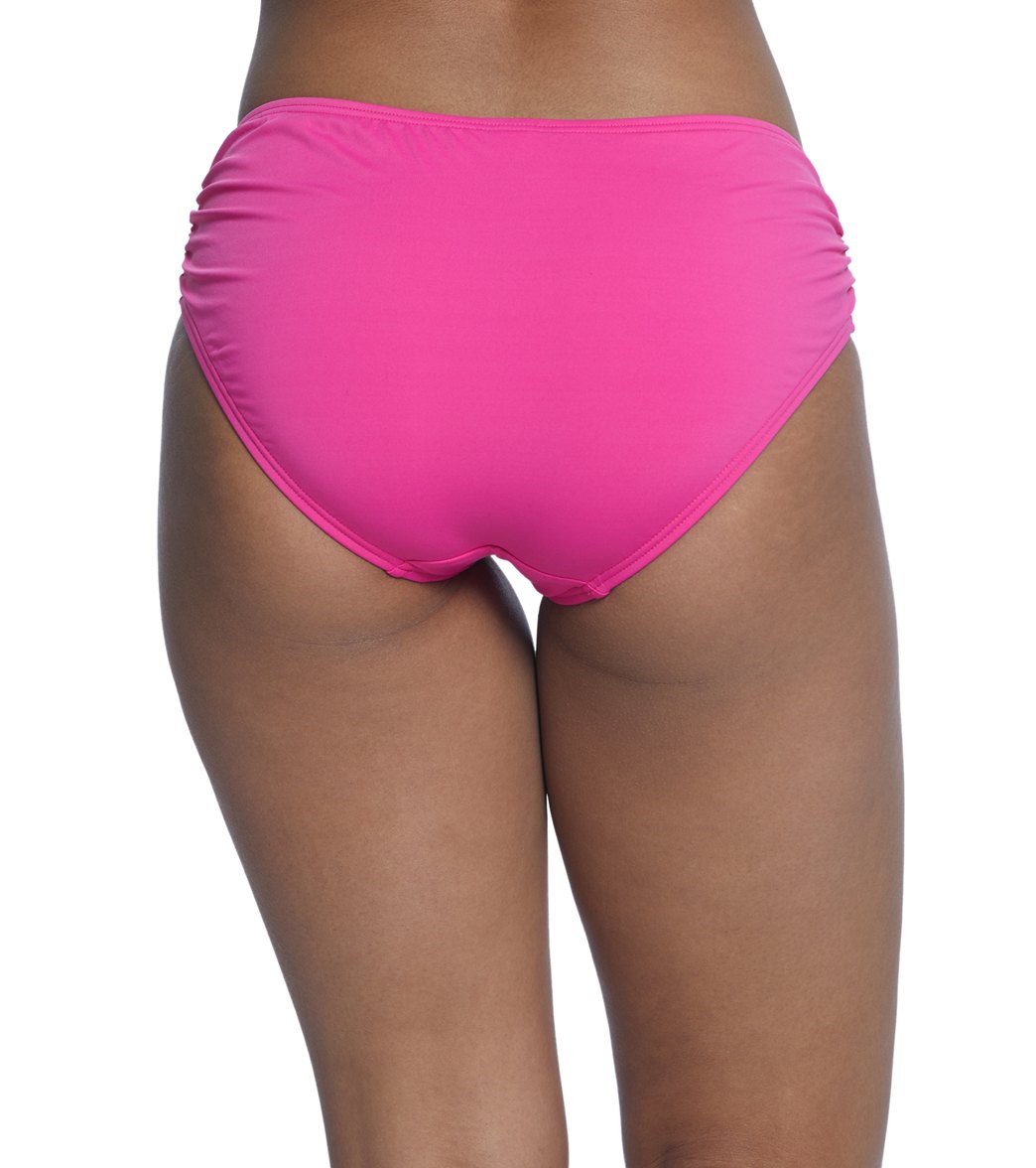 Coco Reef Classic Solid Side Shirred Bikini Bottom