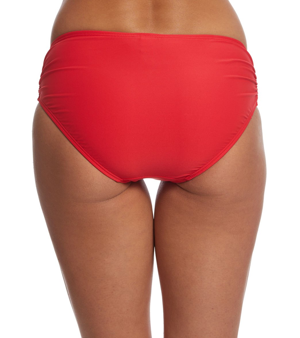 Coco Reef Classic Solid Side Shirred Bikini Bottom