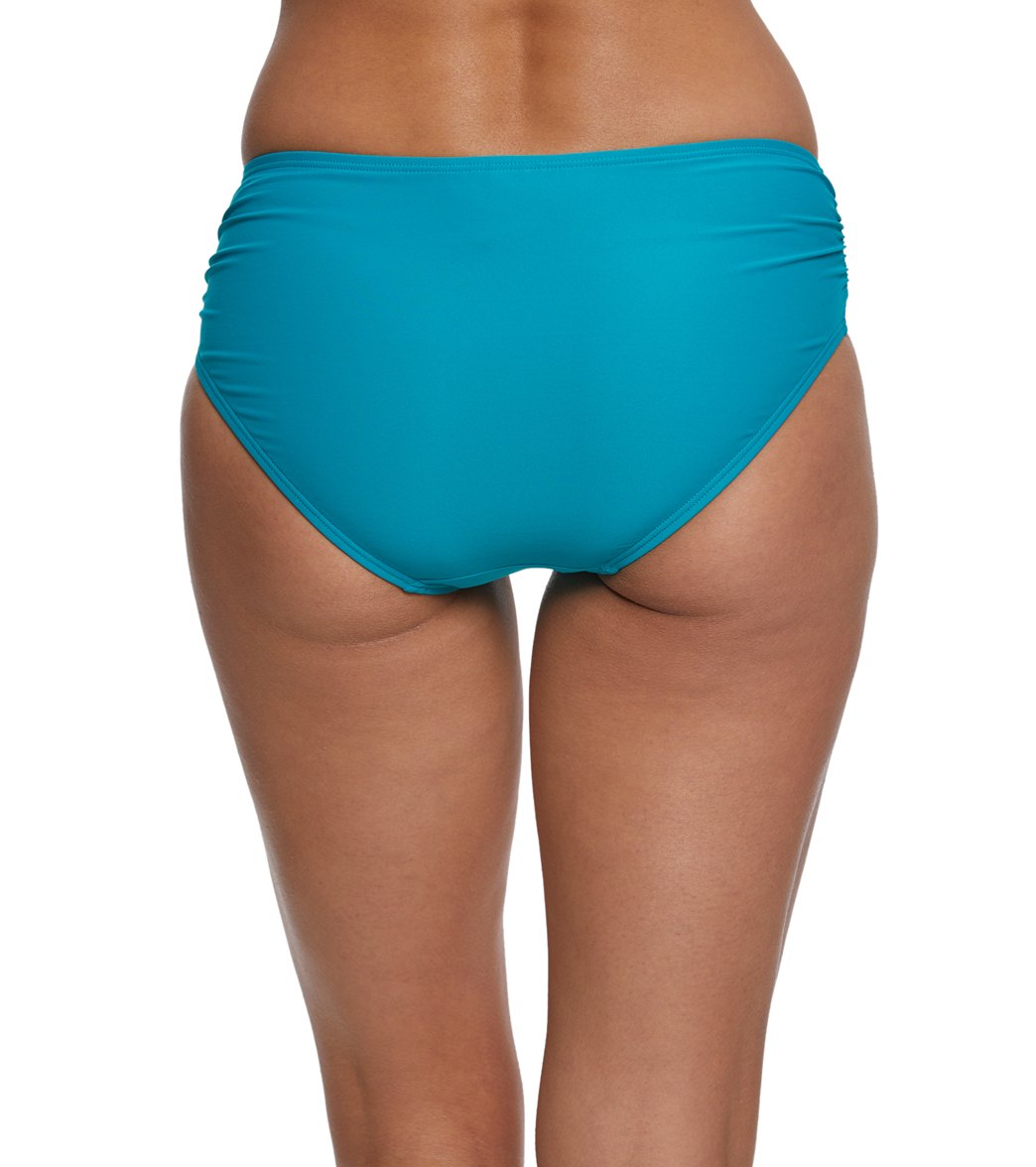Coco Reef Classic Solid Side Shirred Bikini Bottom