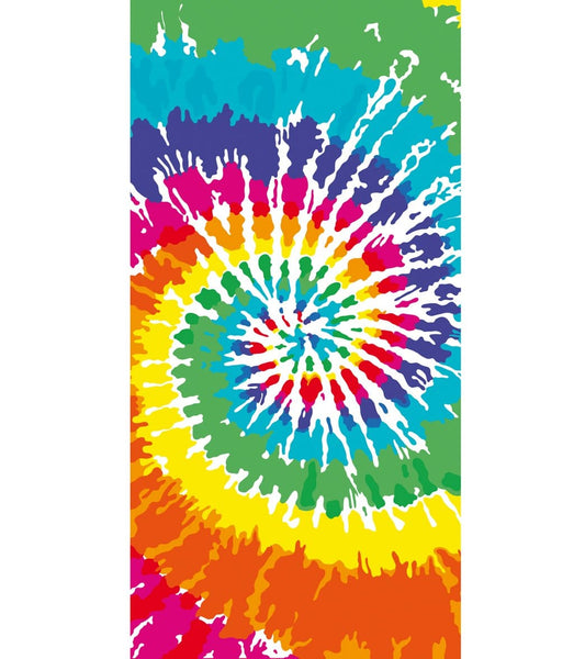 Dohler 30'' x 60'' Colorful Tie-Dye Towel