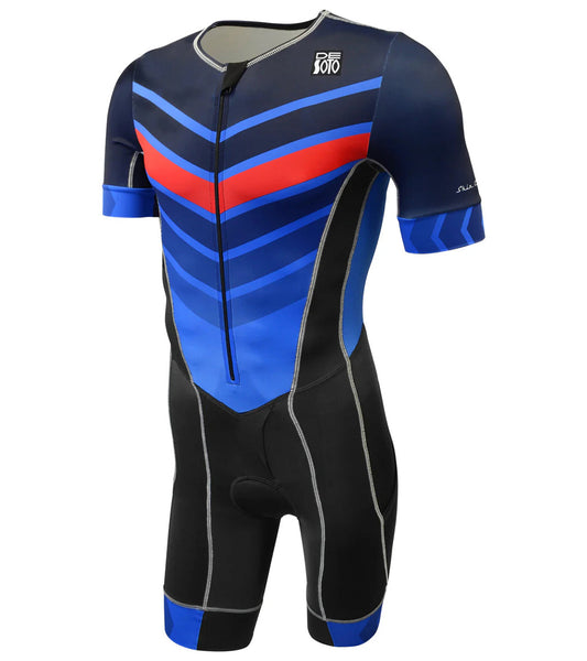 DeSoto Men's Short Sleeve Forza Tri Suit