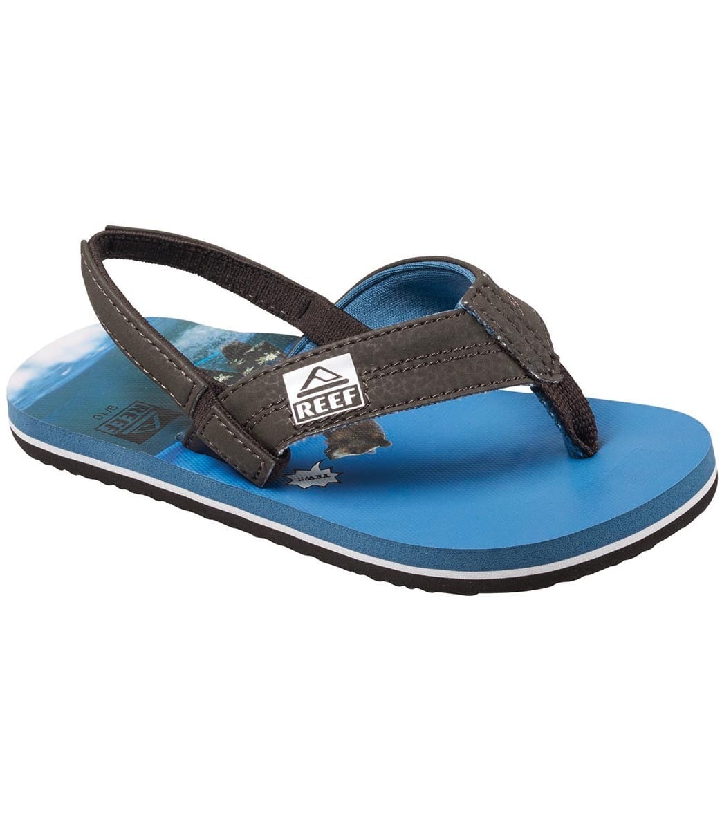 Reef Boy's Grom Photos Sandal (Toddler, Little Kid)