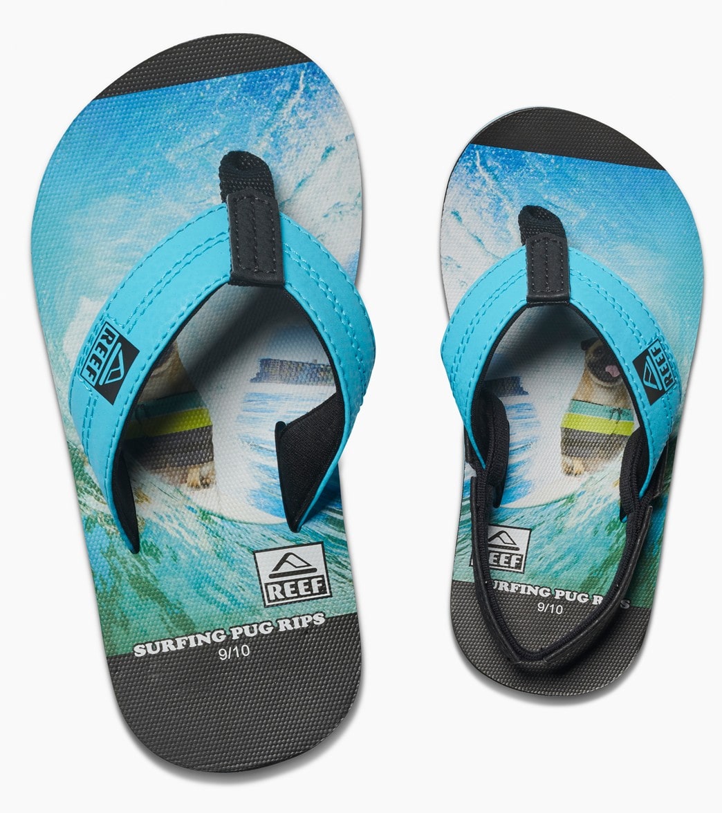 Reef Boy's Grom Photos Sandal (Toddler, Little Kid)