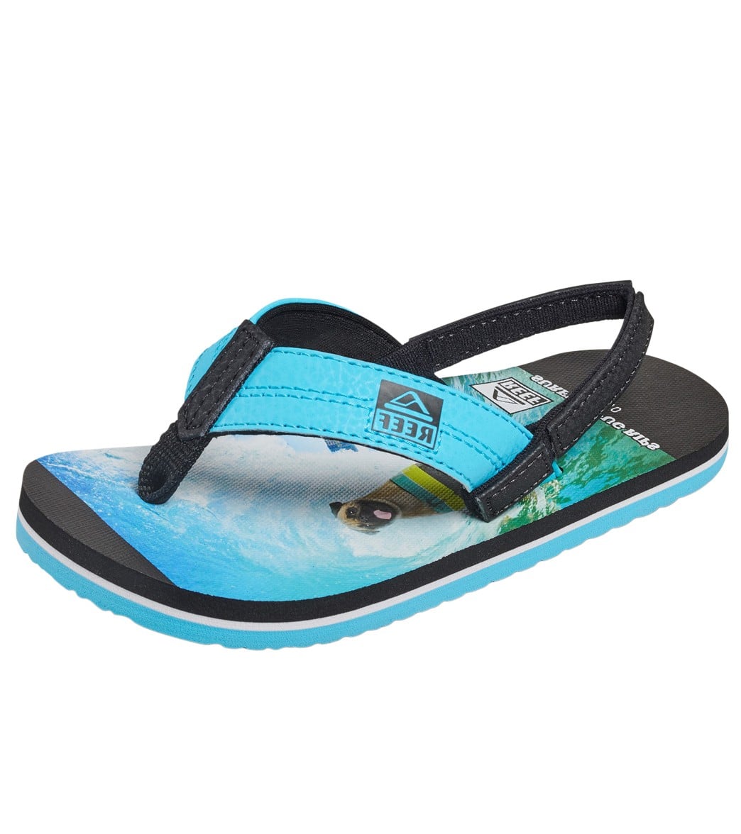 Reef Boy's Grom Photos Sandal (Toddler, Little Kid)
