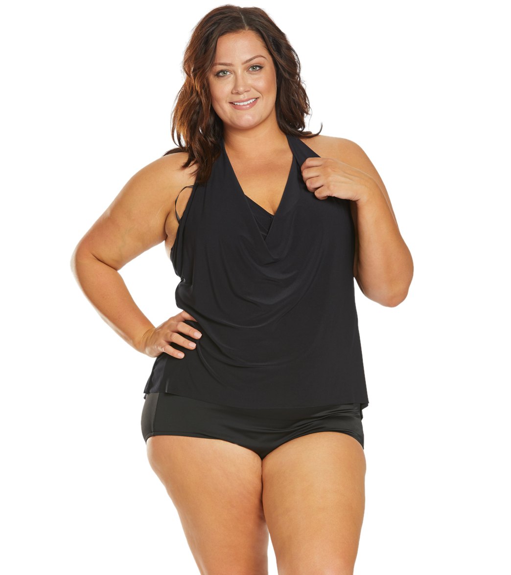 Magicsuit by Miraclesuit Plus Size Sophie Tankini Top