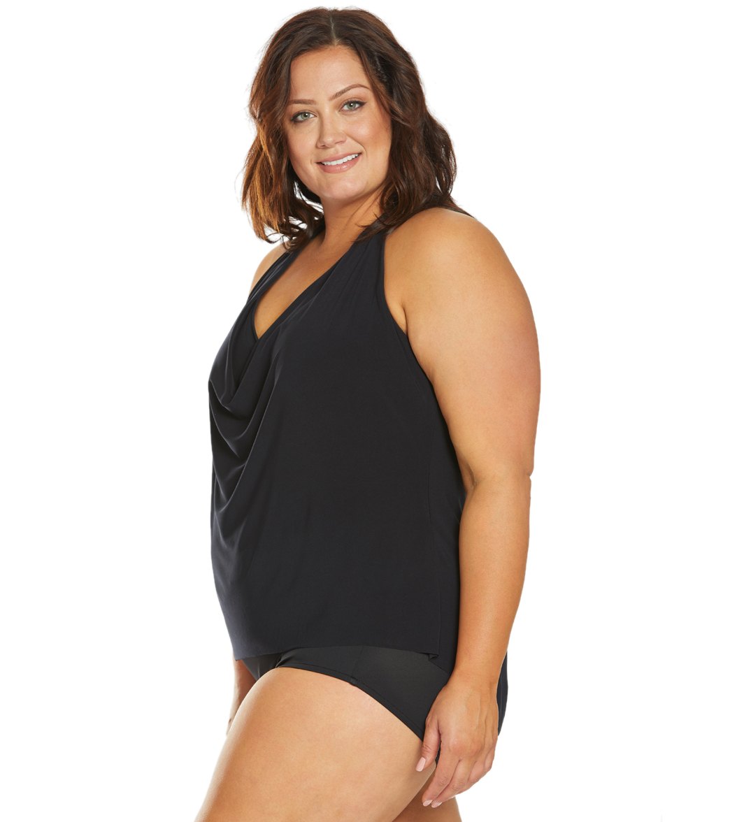 Magicsuit by Miraclesuit Plus Size Sophie Tankini Top