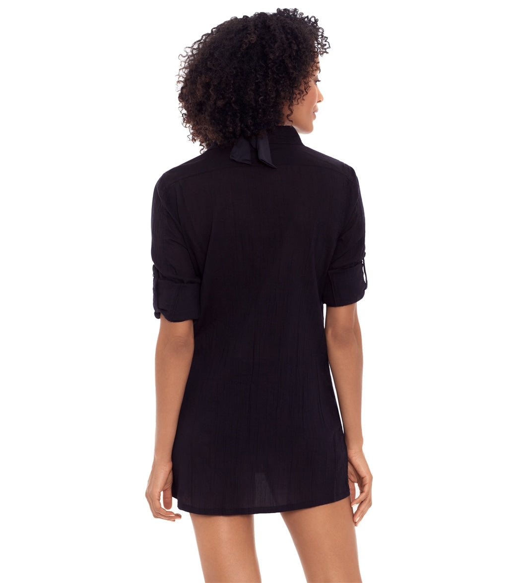 Lauren Ralph Lauren Crushed Cotton Camp Shirt