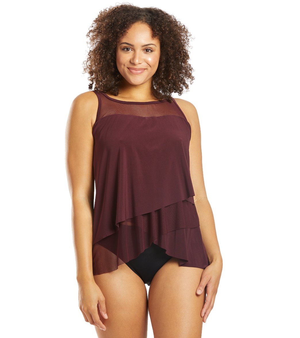 Miraclesuit Illusionists Mirage Underwire Tankini Top (DD Cup)