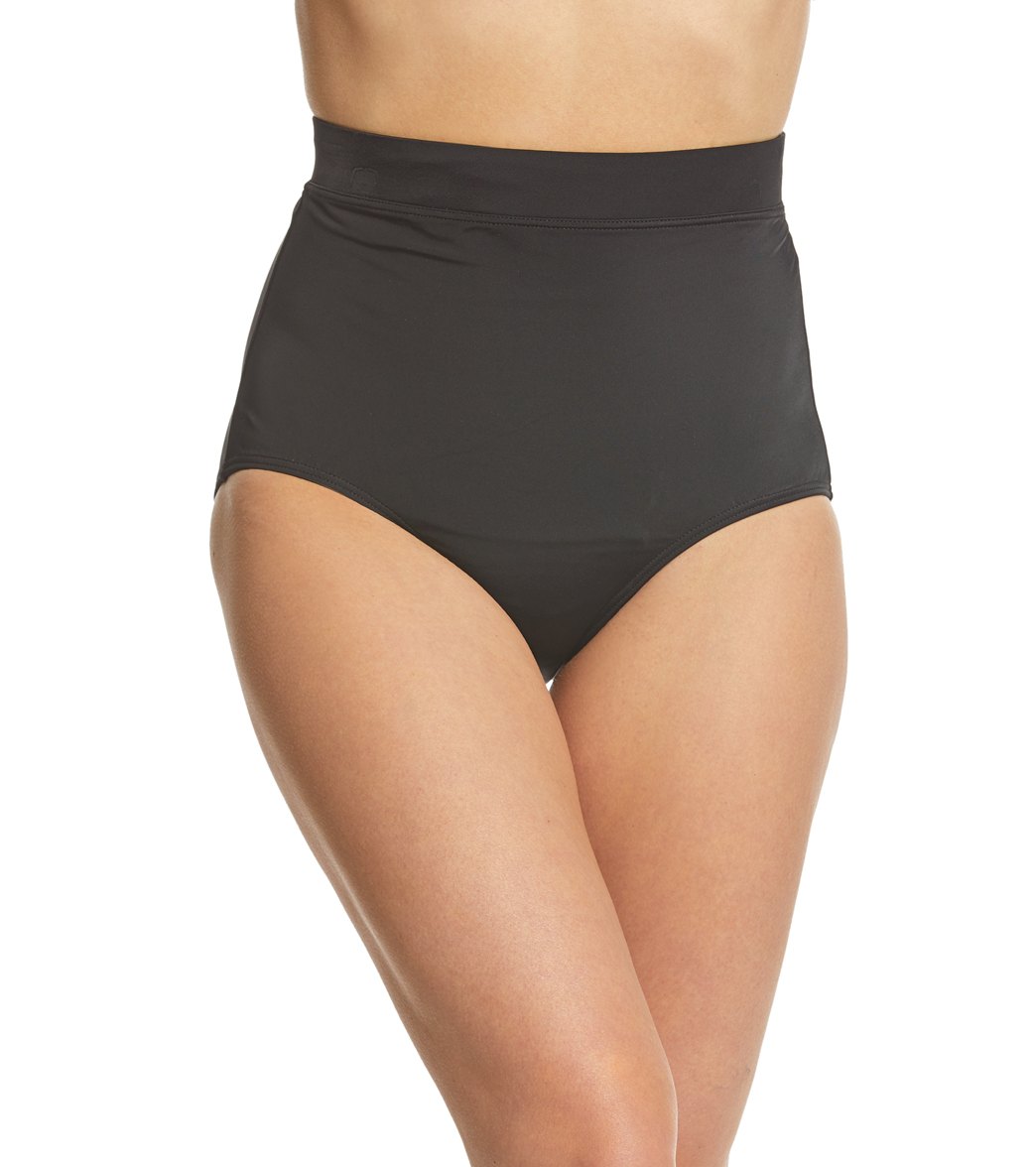 Fit4U Solid High Waist Bikini Bottom