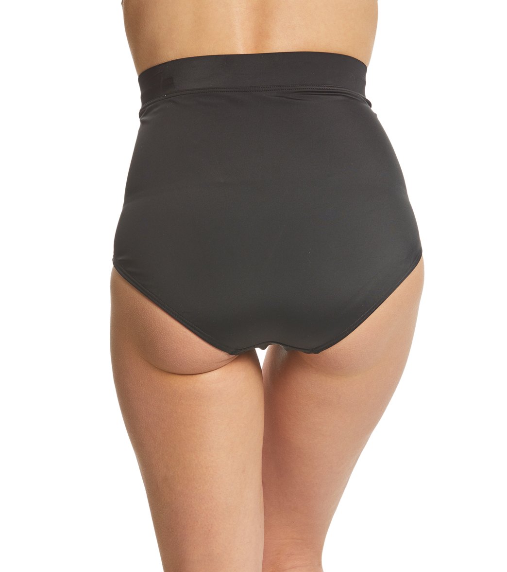 Fit4U Solid High Waist Bikini Bottom