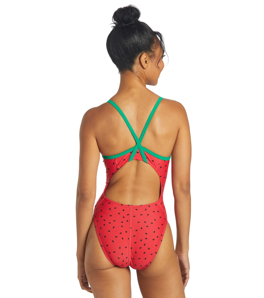 Sporti Watermelon Thin Strap One Piece Swimsuit (22-44)