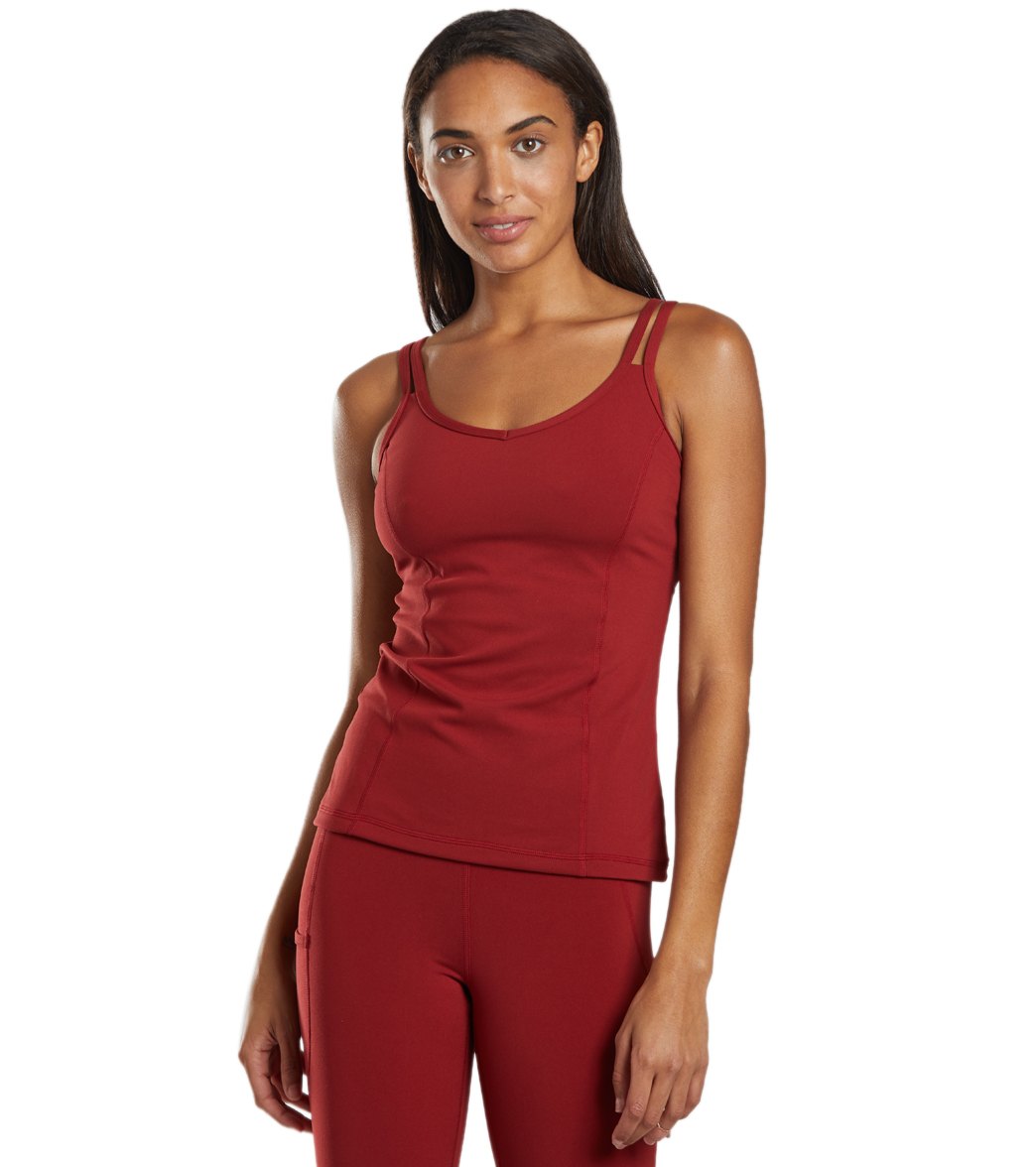 Everyday Yoga Radiant Solid Strappy Back Support Tank