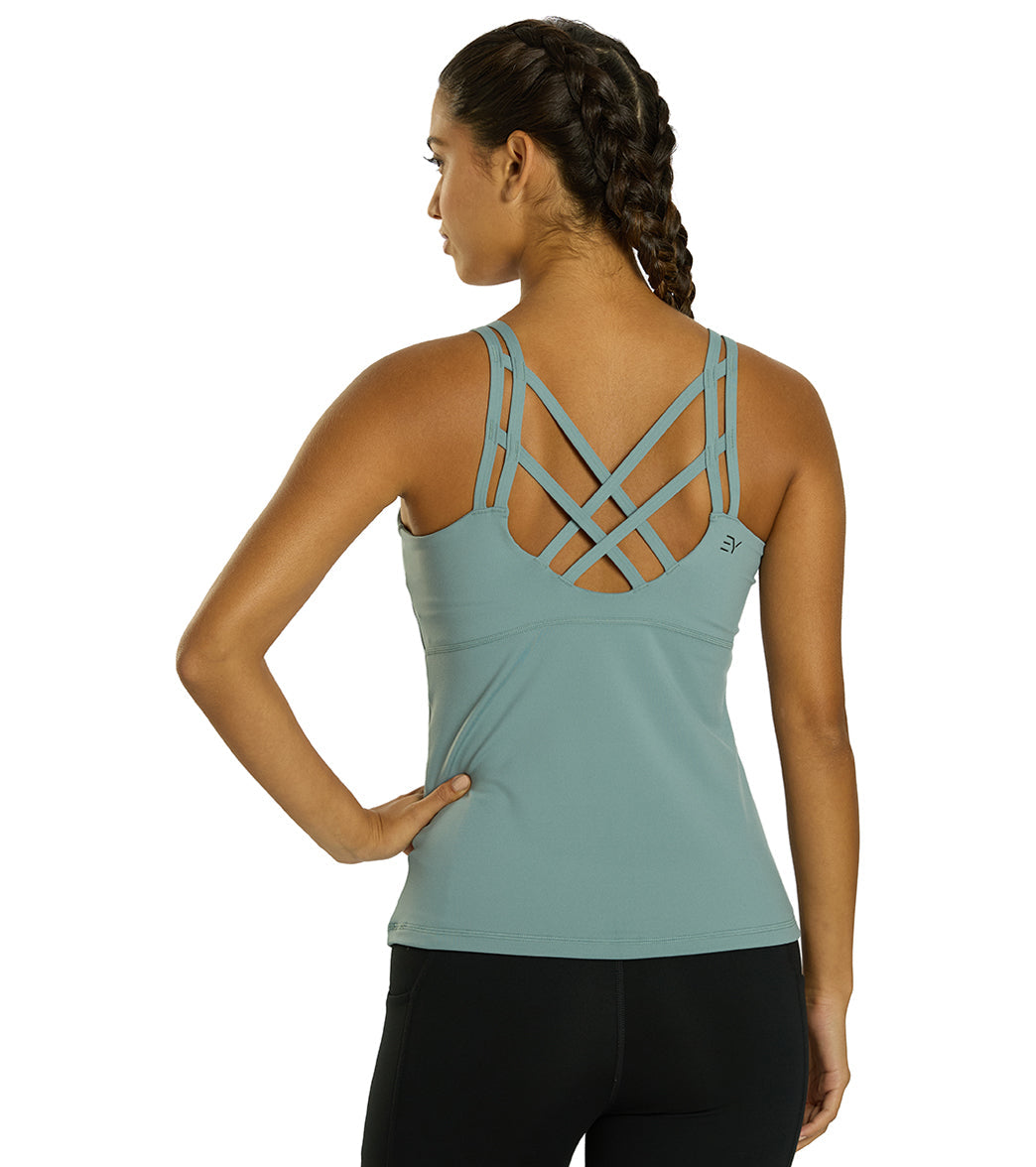 Everyday Yoga Radiant Solid Strappy Back Support Tank